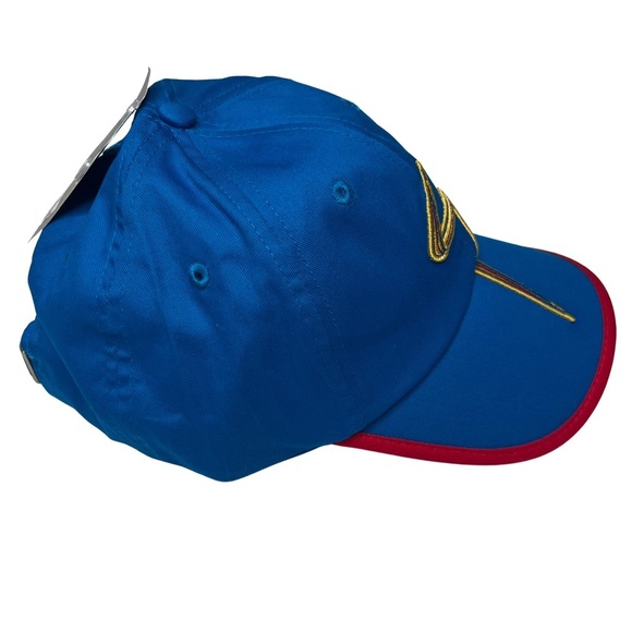 Disney Store New Ms. Marvel Logo Cap Baseball Hat Adults Blue Gold Red OS NWT - Picture 5 of 13